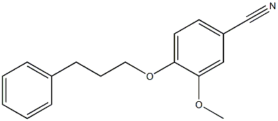 3-methoxy-4-(3-phenylpropoxy)benzonitrile Struktur