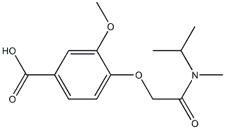 3-methoxy-4-{[methyl(propan-2-yl)carbamoyl]methoxy}benzoic acid Struktur