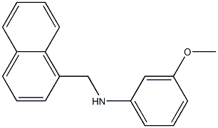 3-methoxy-N-(naphthalen-1-ylmethyl)aniline Struktur