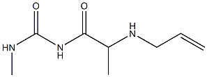 3-methyl-1-[2-(prop-2-en-1-ylamino)propanoyl]urea Struktur