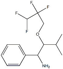 3-methyl-1-phenyl-2-(2,2,3,3-tetrafluoropropoxy)butan-1-amine Struktur