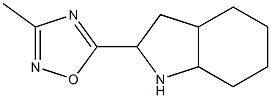 3-methyl-5-(octahydro-1H-indol-2-yl)-1,2,4-oxadiazole Struktur