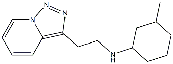 3-methyl-N-(2-{[1,2,4]triazolo[3,4-a]pyridin-3-yl}ethyl)cyclohexan-1-amine Struktur