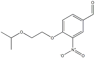 3-nitro-4-[2-(propan-2-yloxy)ethoxy]benzaldehyde Struktur