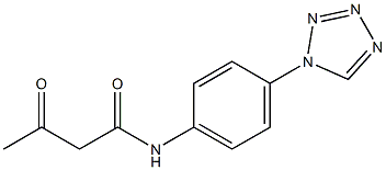 3-oxo-N-[4-(1H-1,2,3,4-tetrazol-1-yl)phenyl]butanamide Struktur