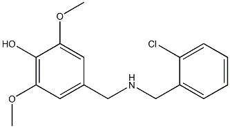 4-({[(2-chlorophenyl)methyl]amino}methyl)-2,6-dimethoxyphenol Struktur