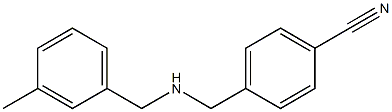 4-({[(3-methylphenyl)methyl]amino}methyl)benzonitrile Struktur