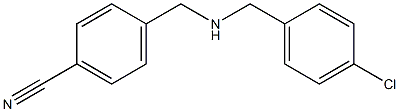 4-({[(4-chlorophenyl)methyl]amino}methyl)benzonitrile Struktur