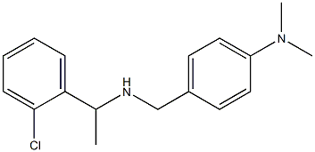 4-({[1-(2-chlorophenyl)ethyl]amino}methyl)-N,N-dimethylaniline Struktur