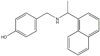 4-({[1-(naphthalen-1-yl)ethyl]amino}methyl)phenol Struktur