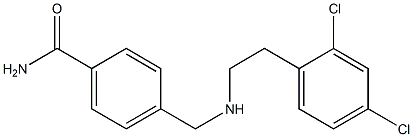 4-({[2-(2,4-dichlorophenyl)ethyl]amino}methyl)benzamide Struktur