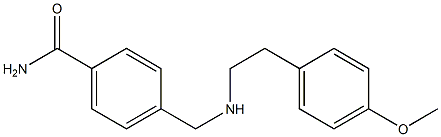 4-({[2-(4-methoxyphenyl)ethyl]amino}methyl)benzamide Struktur