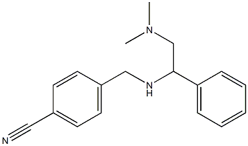 4-({[2-(dimethylamino)-1-phenylethyl]amino}methyl)benzonitrile Struktur