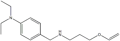 4-({[3-(ethenyloxy)propyl]amino}methyl)-N,N-diethylaniline Struktur