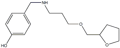 4-({[3-(oxolan-2-ylmethoxy)propyl]amino}methyl)phenol Struktur