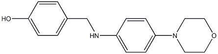 4-({[4-(morpholin-4-yl)phenyl]amino}methyl)phenol Struktur