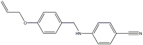 4-({[4-(prop-2-en-1-yloxy)phenyl]methyl}amino)benzonitrile Struktur