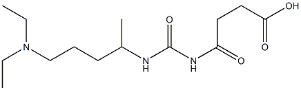 4-({[5-(diethylamino)pentan-2-yl]carbamoyl}amino)-4-oxobutanoic acid Struktur