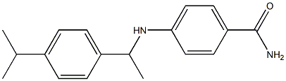 4-({1-[4-(propan-2-yl)phenyl]ethyl}amino)benzamide Struktur