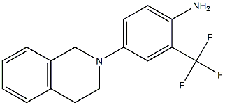 4-(1,2,3,4-tetrahydroisoquinolin-2-yl)-2-(trifluoromethyl)aniline Struktur