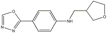 4-(1,3,4-oxadiazol-2-yl)-N-(oxolan-3-ylmethyl)aniline Struktur