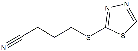 4-(1,3,4-thiadiazol-2-ylsulfanyl)butanenitrile Struktur