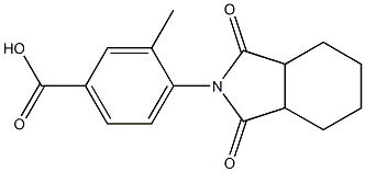 4-(1,3-dioxooctahydro-2H-isoindol-2-yl)-3-methylbenzoic acid Struktur