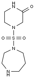 4-(1,4-diazepane-1-sulfonyl)piperazin-2-one Struktur