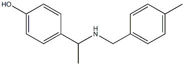 4-(1-{[(4-methylphenyl)methyl]amino}ethyl)phenol Struktur