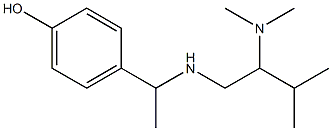 4-(1-{[2-(dimethylamino)-3-methylbutyl]amino}ethyl)phenol Struktur