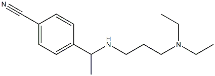 4-(1-{[3-(diethylamino)propyl]amino}ethyl)benzonitrile Struktur