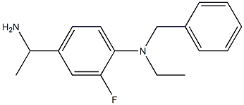 4-(1-aminoethyl)-N-benzyl-N-ethyl-2-fluoroaniline Struktur