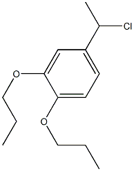 4-(1-chloroethyl)-1,2-dipropoxybenzene Struktur