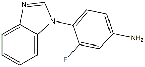 4-(1H-1,3-benzodiazol-1-yl)-3-fluoroaniline Struktur