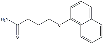 4-(1-naphthyloxy)butanethioamide Struktur