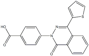 4-(1-oxo-4-thien-2-ylphthalazin-2(1H)-yl)benzoic acid Struktur