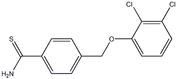 4-(2,3-dichlorophenoxymethyl)benzene-1-carbothioamide Struktur