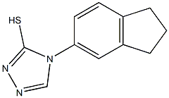 4-(2,3-dihydro-1H-inden-5-yl)-4H-1,2,4-triazole-3-thiol Struktur