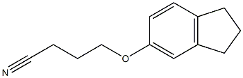 4-(2,3-dihydro-1H-inden-5-yloxy)butanenitrile Struktur