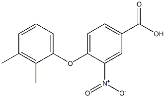 4-(2,3-dimethylphenoxy)-3-nitrobenzoic acid Struktur