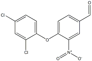 4-(2,4-dichlorophenoxy)-3-nitrobenzaldehyde Struktur