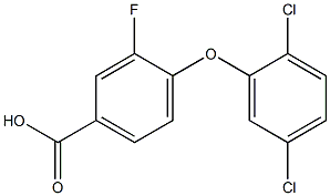 4-(2,5-dichlorophenoxy)-3-fluorobenzoic acid Struktur