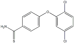 4-(2,5-dichlorophenoxy)benzene-1-carbothioamide Struktur