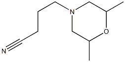 4-(2,6-dimethylmorpholin-4-yl)butanenitrile Struktur