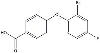 4-(2-bromo-4-fluorophenoxy)benzoic acid Struktur