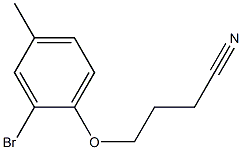 4-(2-bromo-4-methylphenoxy)butanenitrile Struktur