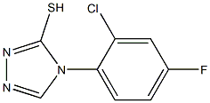 4-(2-chloro-4-fluorophenyl)-4H-1,2,4-triazole-3-thiol Struktur