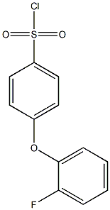 4-(2-fluorophenoxy)benzene-1-sulfonyl chloride Struktur