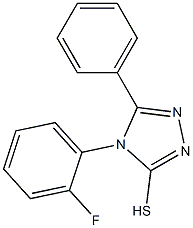 4-(2-fluorophenyl)-5-phenyl-4H-1,2,4-triazole-3-thiol Struktur