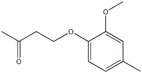 4-(2-methoxy-4-methylphenoxy)butan-2-one Struktur